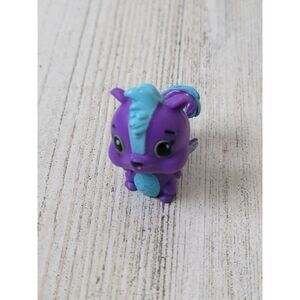 Mini purple skunk wing glitter doll accessory pet toy figure